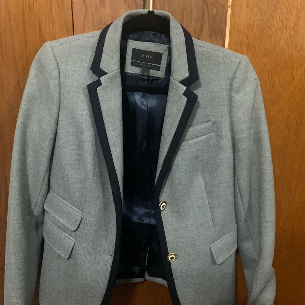 Jcrew schoolboy tipped blazer size 2